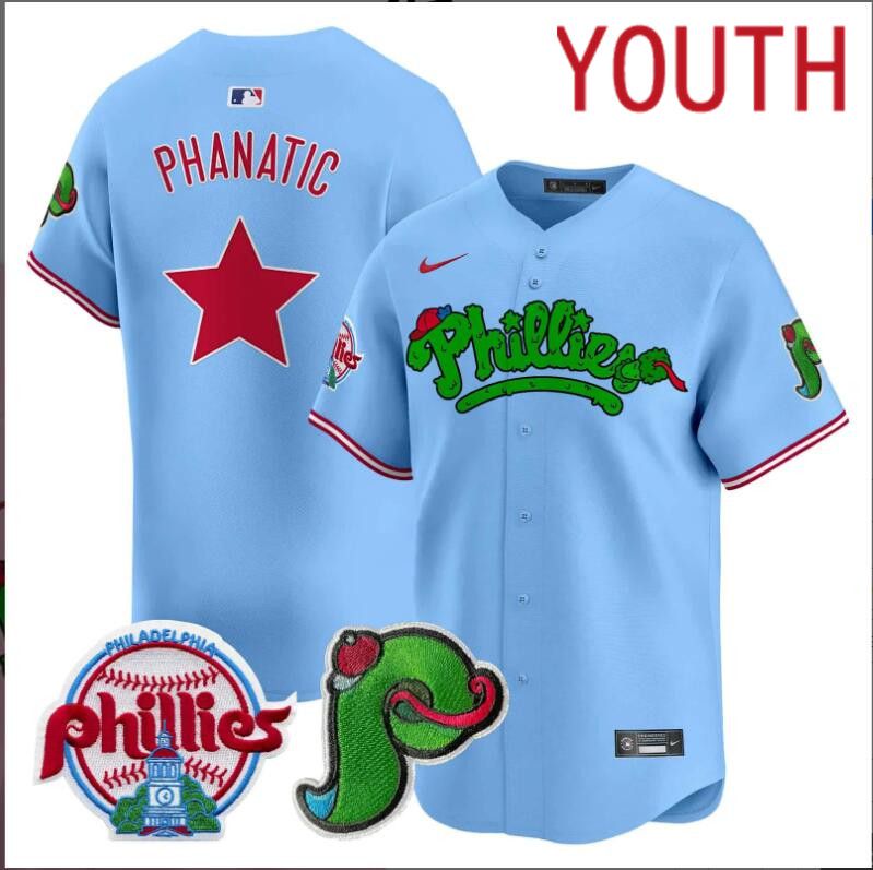 Youth Philadelphia Phillies  Phanatic blue Limited 2024 MLB Nike jersey